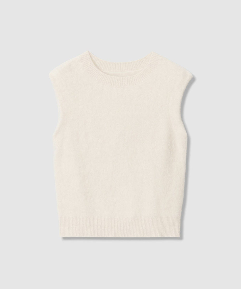 LOULOU WILLOUGHBY スフレニットプルオーバー ホワイト (01)