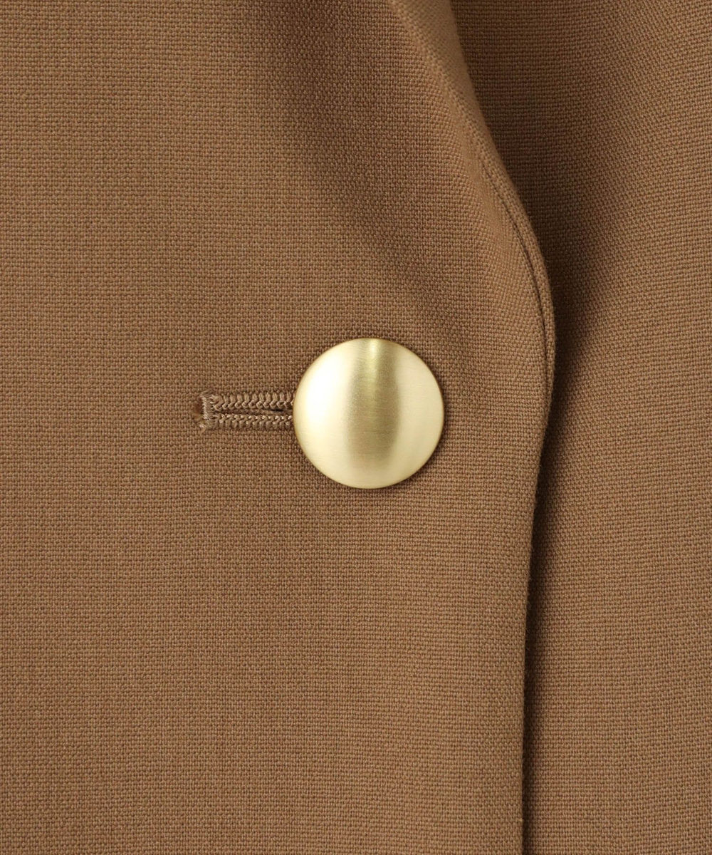 allureville リオペルダブルブレストジャケット キャメル (84)