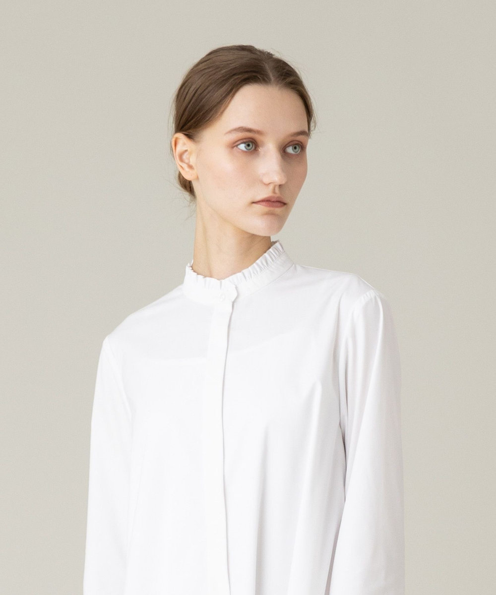 LOULOU WILLOUGHBY ティアードフリルワンピース ホワイト (01)