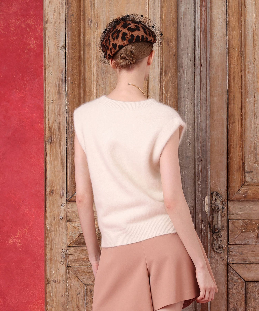 LOULOU WILLOUGHBY スフレニットプルオーバー ホワイト (01)