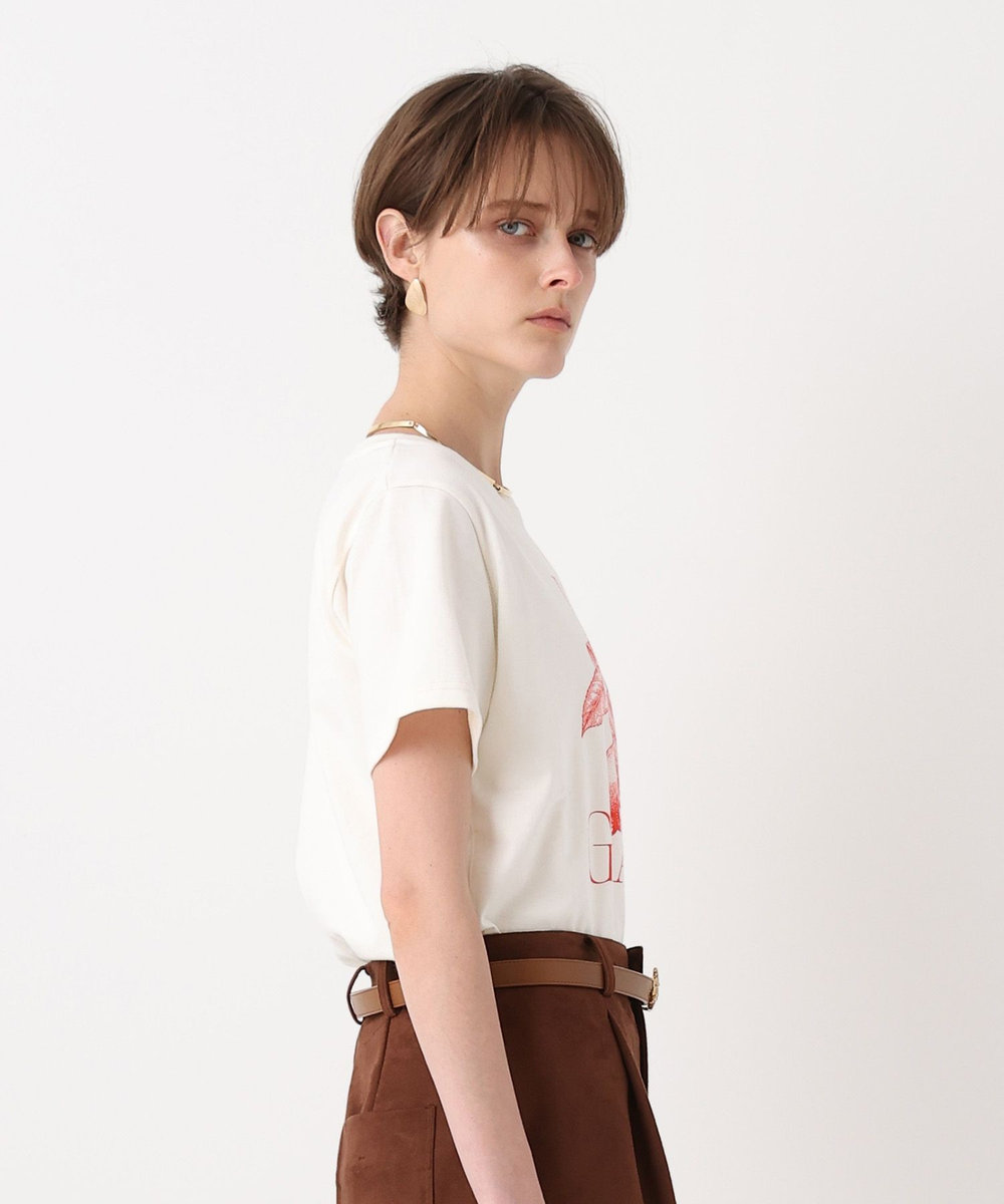 allureville ボタニカルグラフィックＴシャツ アイボリー (04)