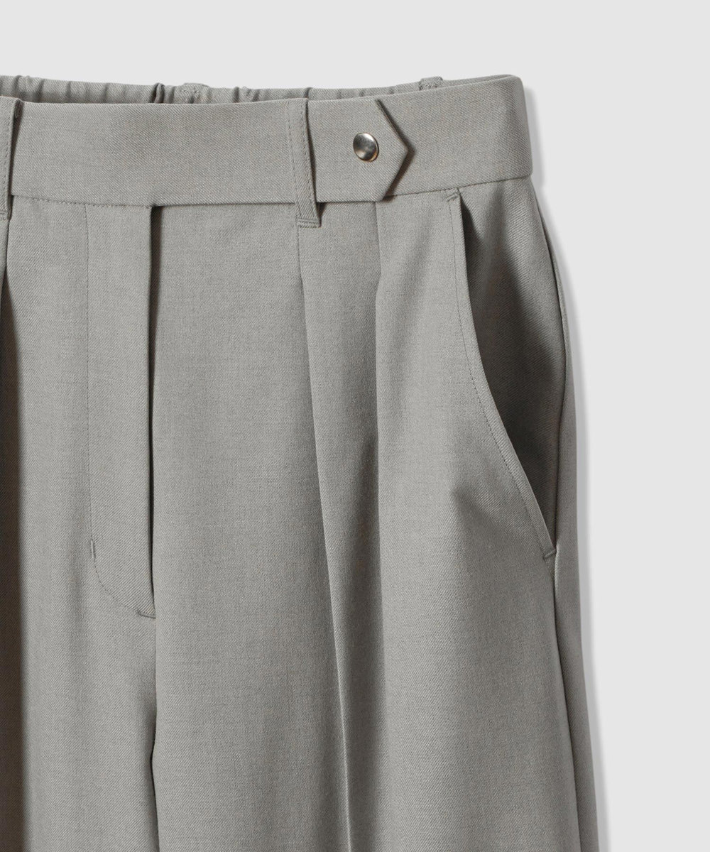 allureville サキソニードットベルトパンツ グレー (92)