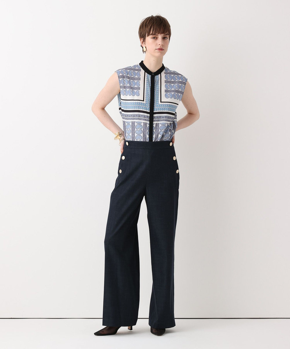 allureville OFFICINAペイズリーブラウス ブルー (61)