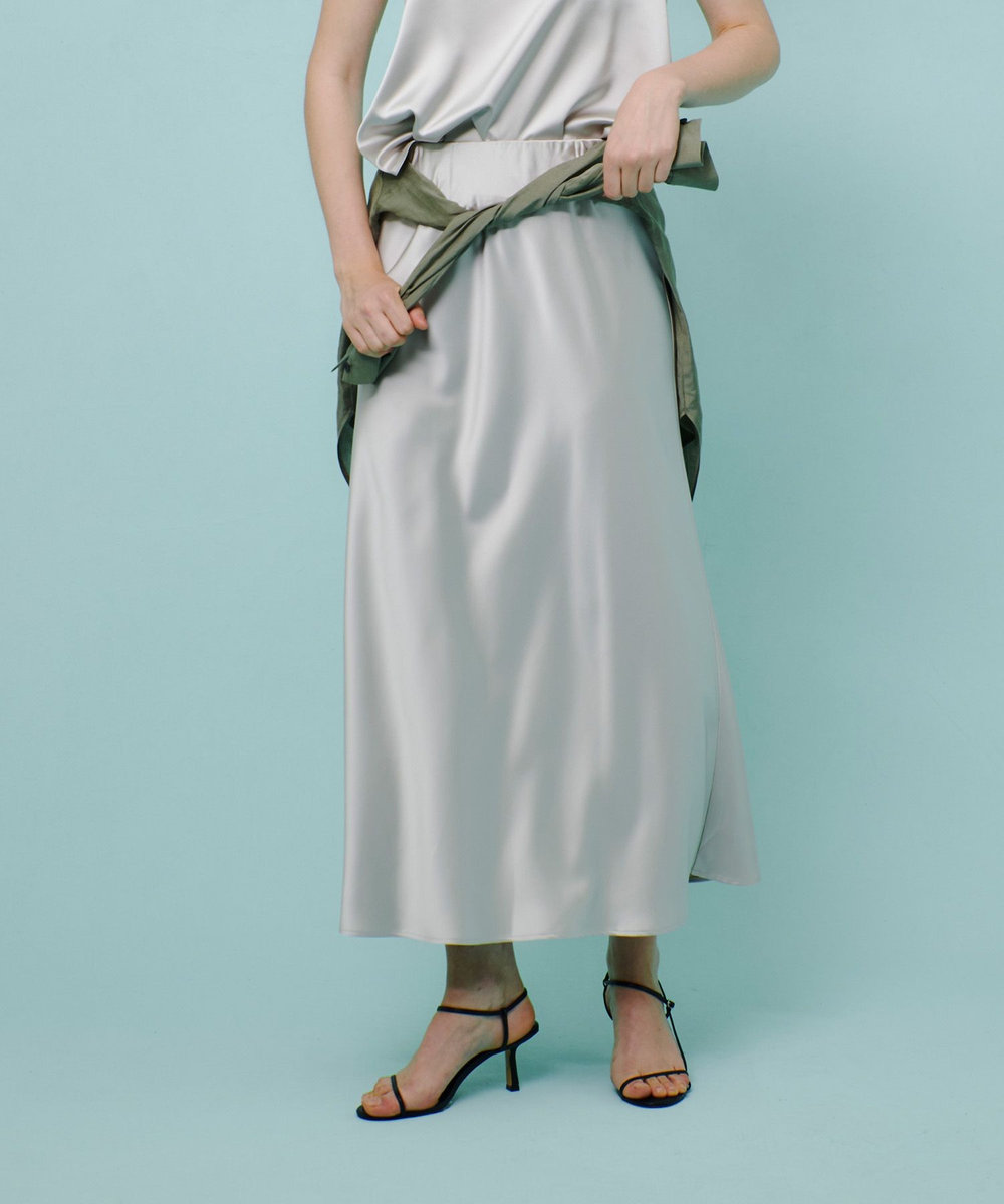 サテンバイヤスナロースカート|allureville OFFICIAL SITE / ONLINE