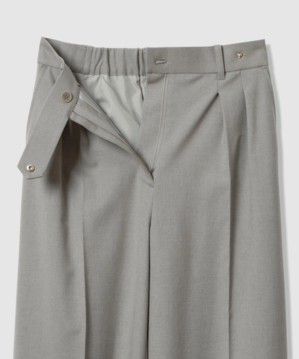 allureville サキソニードットベルトパンツ グレー (92)