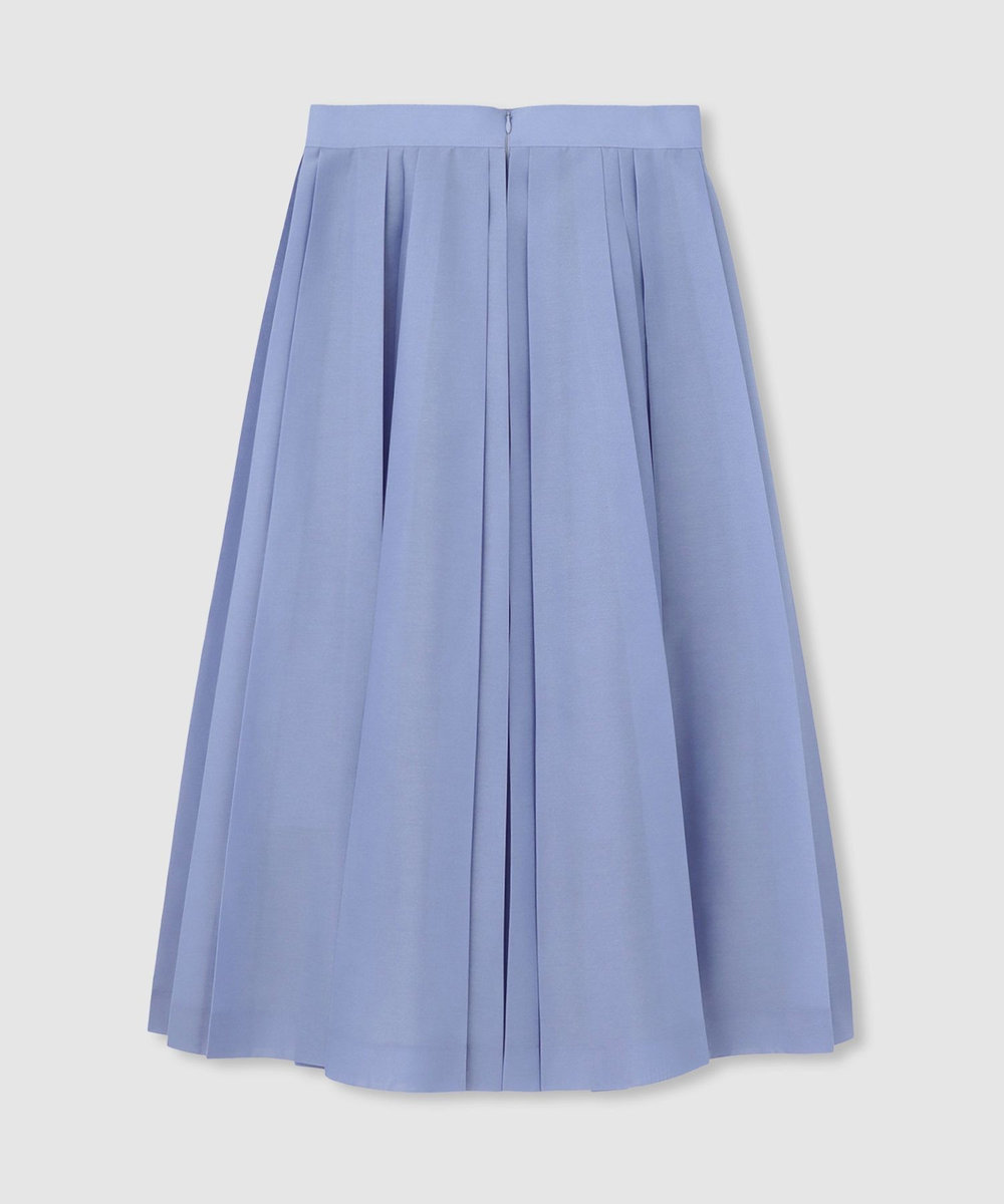 allureville シアオーガンプリーツスカート サックス (63)