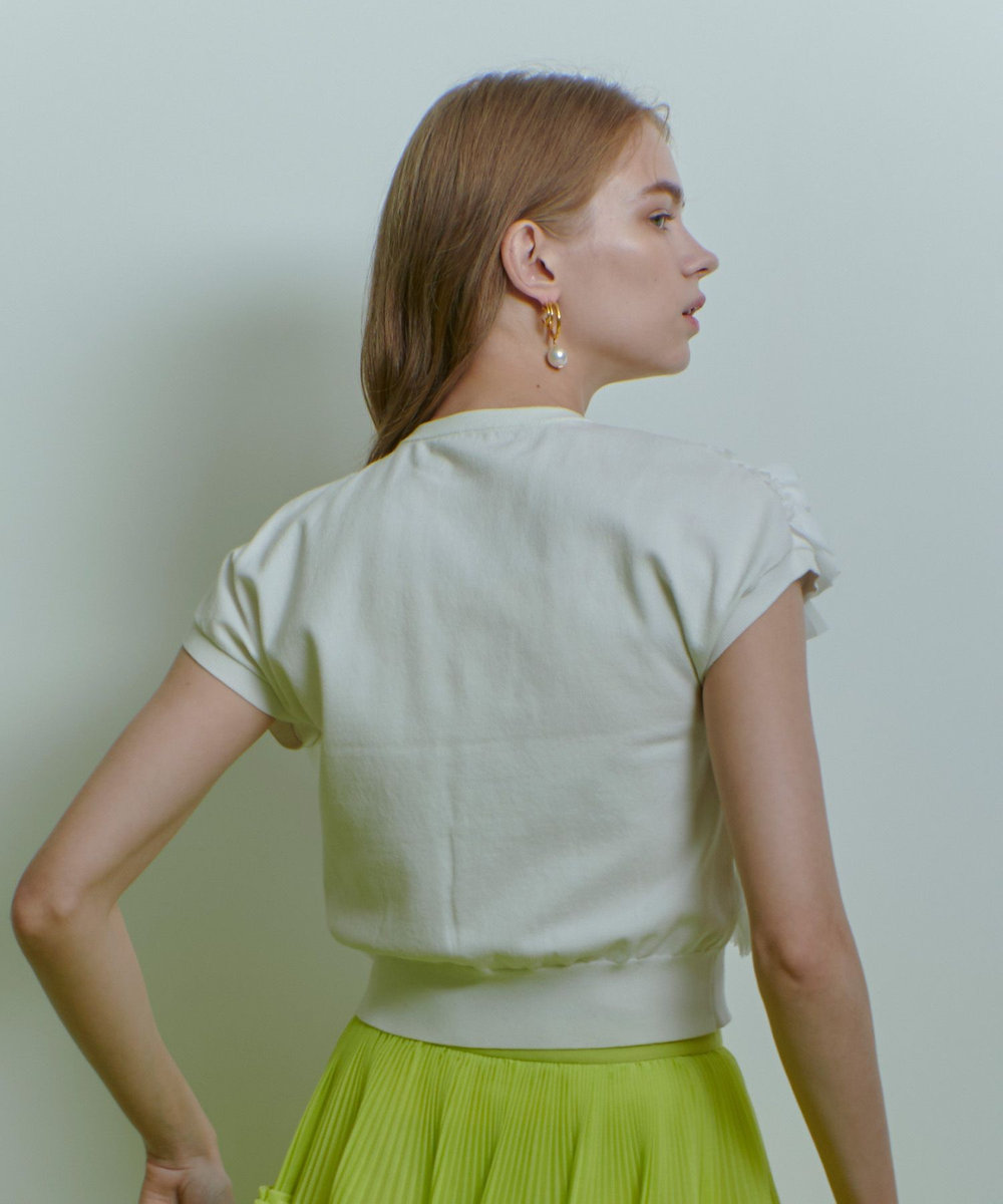 LOULOU WILLOUGHBY 【LOULOU WILLOUGHBY】ペタルパピヨンプルオーバー オフホワイト (02)