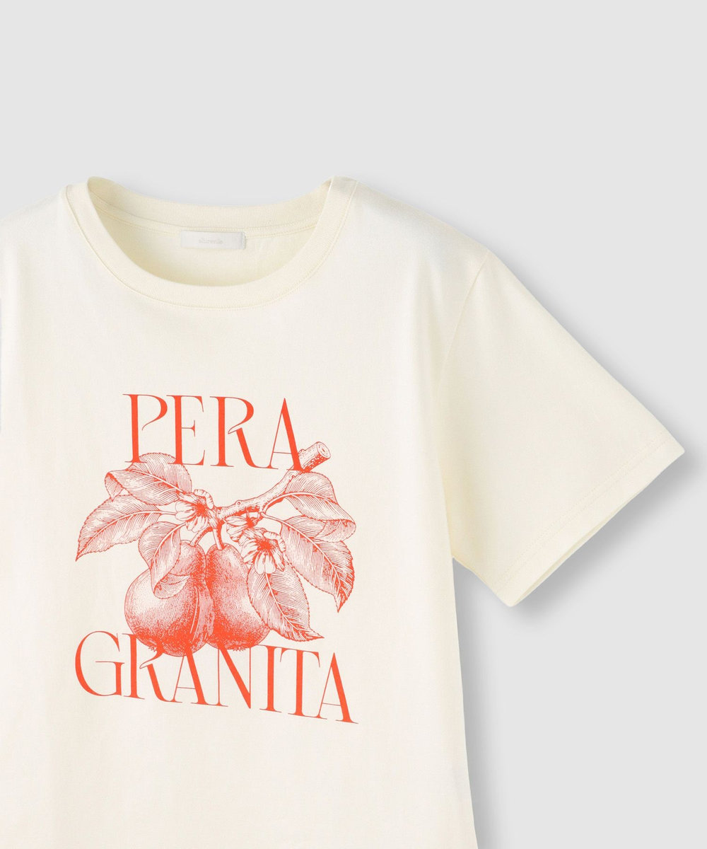 allureville ボタニカルグラフィックＴシャツ アイボリー (04)