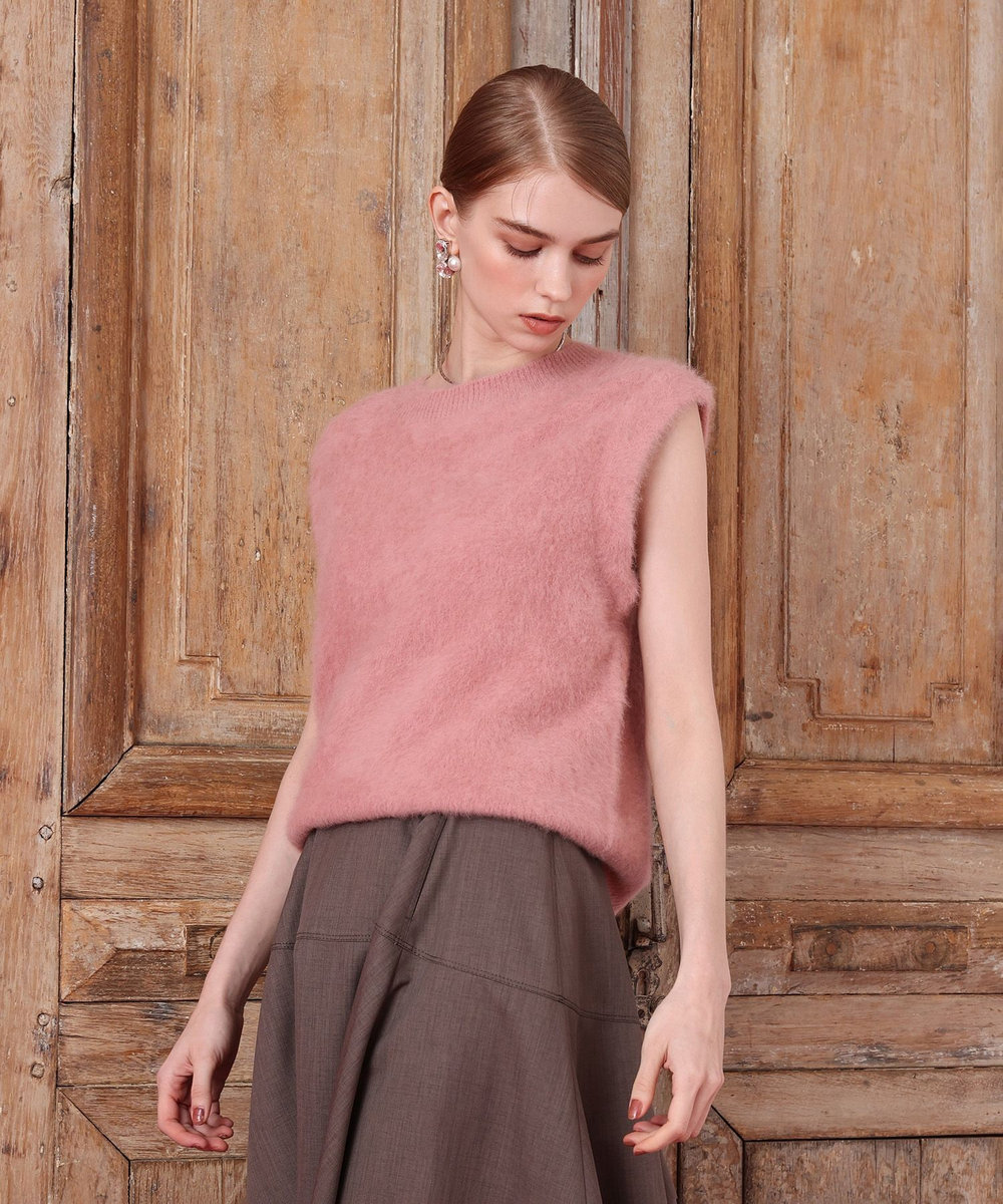 LOULOU WILLOUGHBY スフレニットプルオーバー ピンク (41)