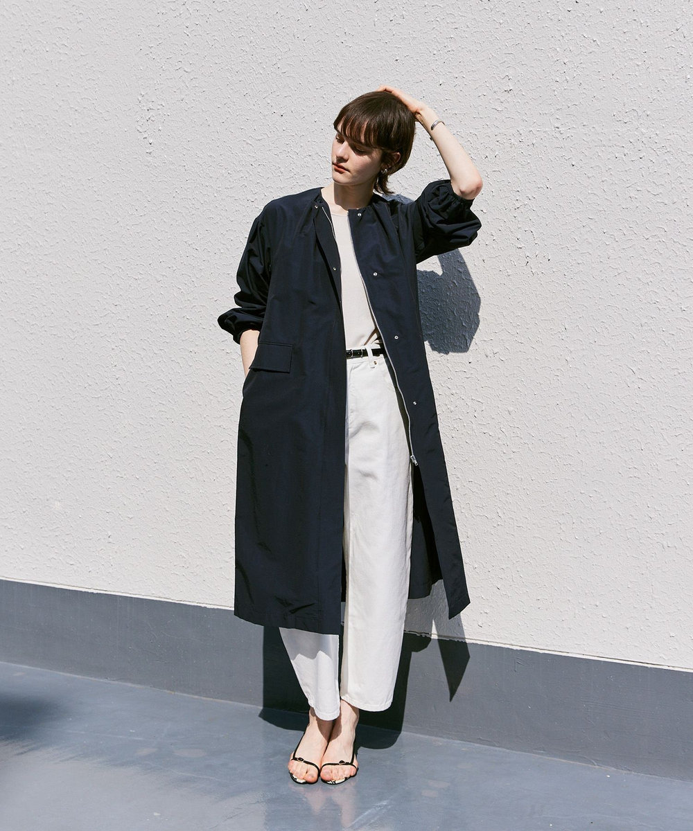 R￼AINMAKER KYOTO イエローナイロントレンチコート サイズ46 RAINMAKER KYOTO ネイビー ロングコート R￼AINMAKER KYOTO イエロー