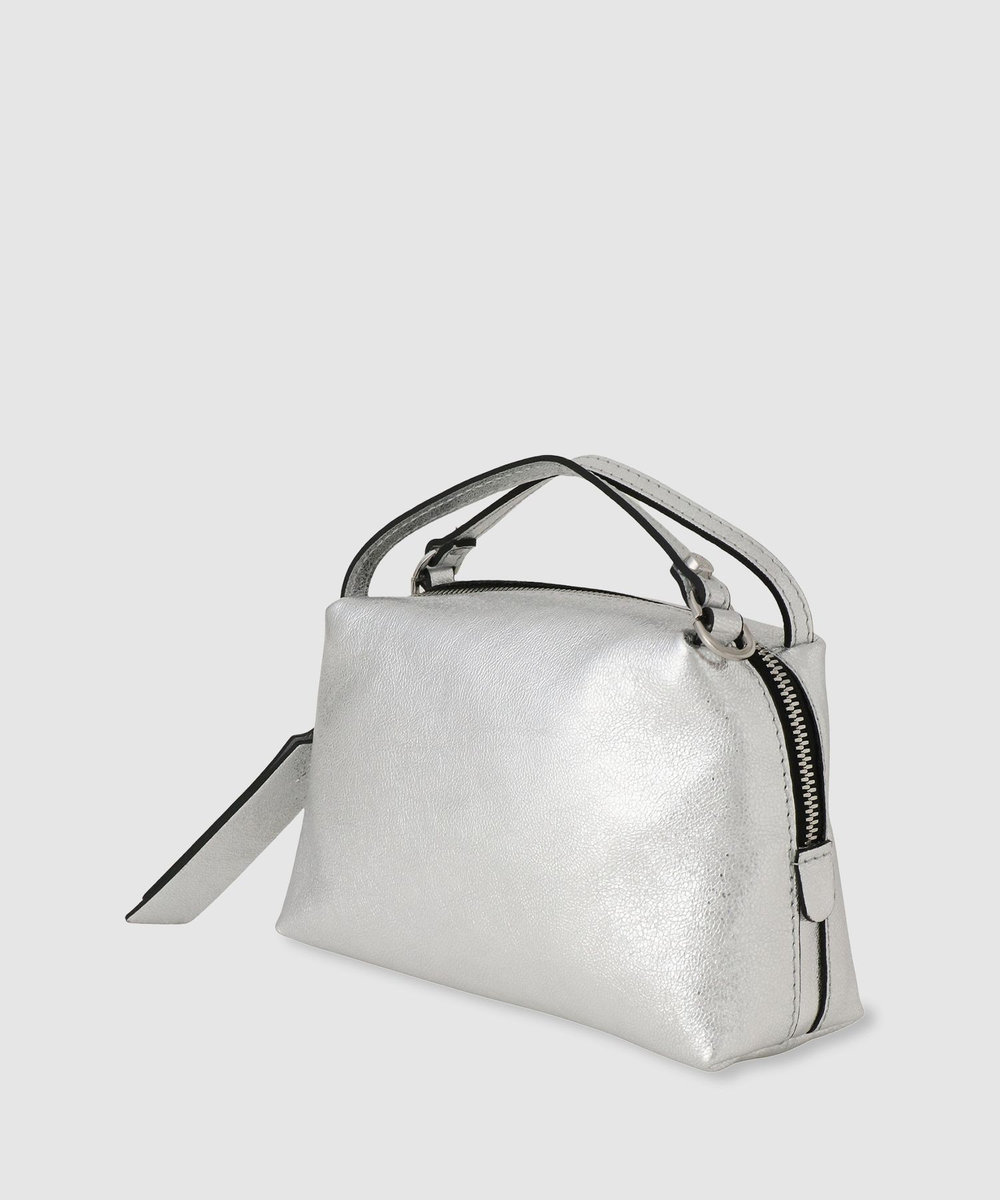 buying 【GIANNI CHIARINI(ジャンニ キアリーニ)】ALIFA MINI SILVER ショルダーバッグ シルバー (90)