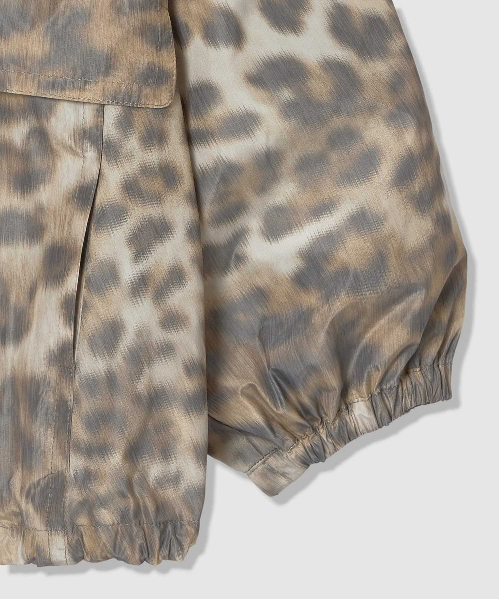 allureville 【ATELIER Line】レオパプリントスタンドカラーブルゾン ブラウン (81)