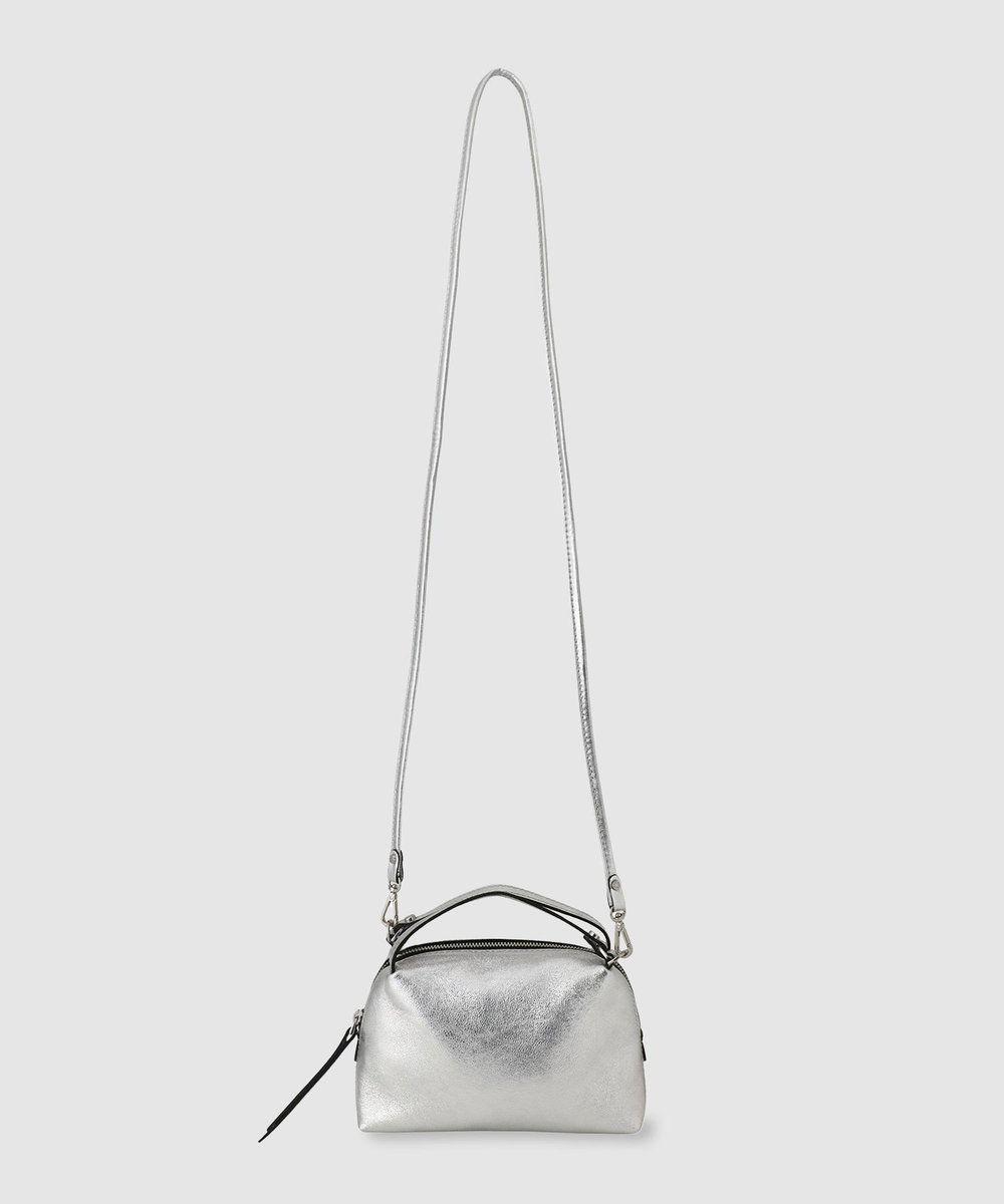 buying 【GIANNI CHIARINI(ジャンニ キアリーニ)】ALIFA MINI SILVER ショルダーバッグ シルバー (90)