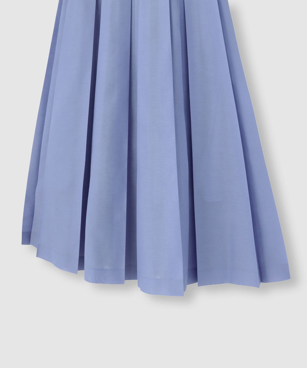 allureville シアオーガンプリーツスカート サックス (63)