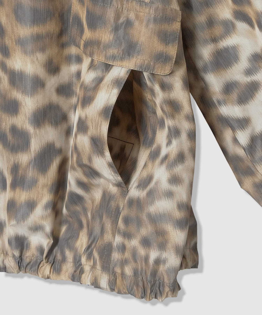 allureville 【ATELIER Line】レオパプリントスタンドカラーブルゾン ブラウン (81)