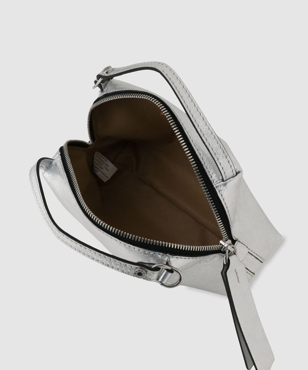 buying 【GIANNI CHIARINI(ジャンニ キアリーニ)】ALIFA MINI SILVER ショルダーバッグ シルバー (90)