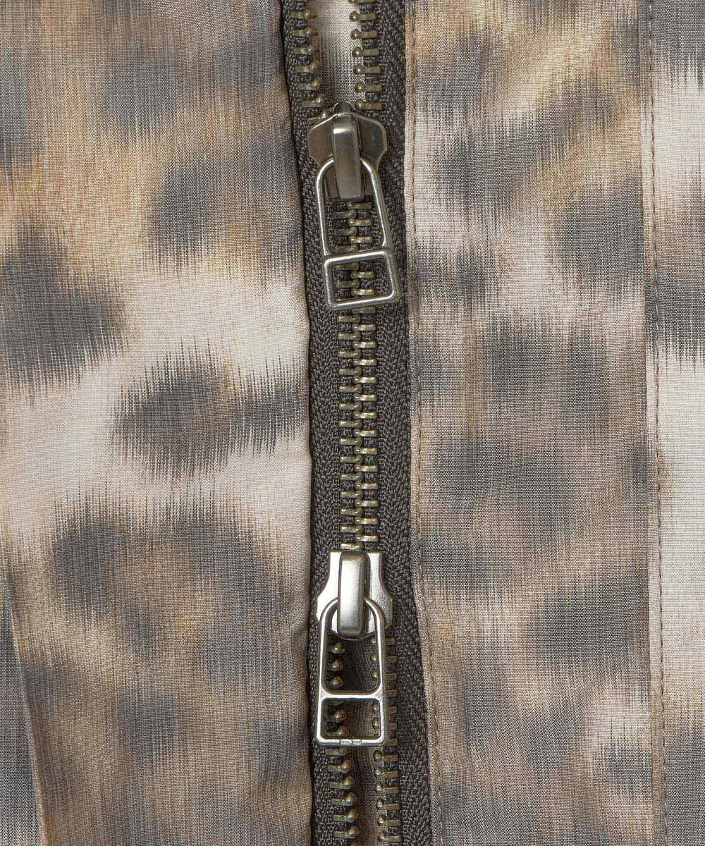 allureville 【ATELIER Line】レオパプリントスタンドカラーブルゾン ブラウン (81)