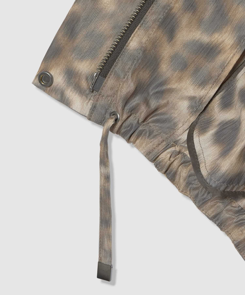 allureville 【ATELIER Line】レオパプリントスタンドカラーブルゾン ブラウン (81)