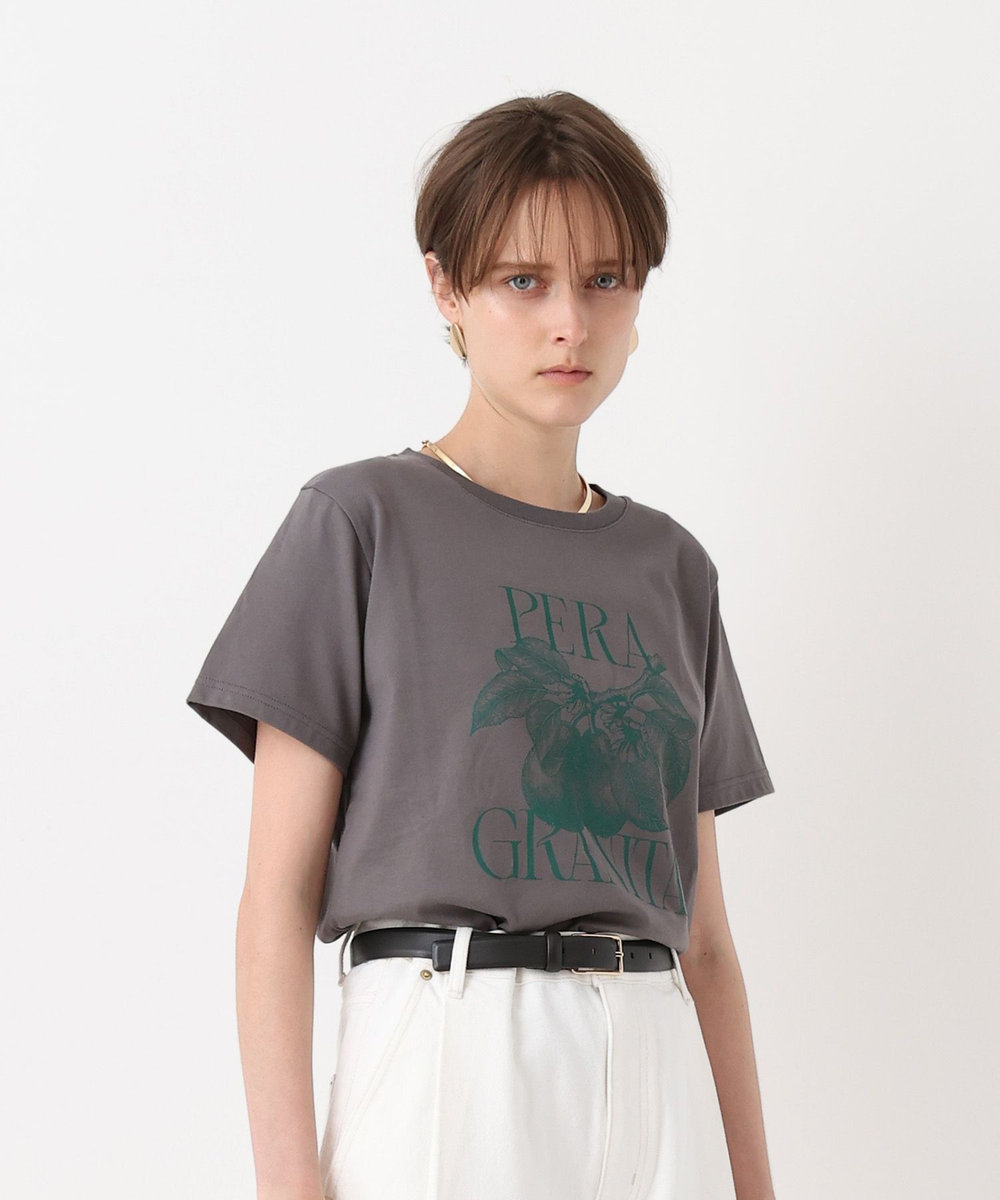allureville ボタニカルグラフィックＴシャツ グレー (92)