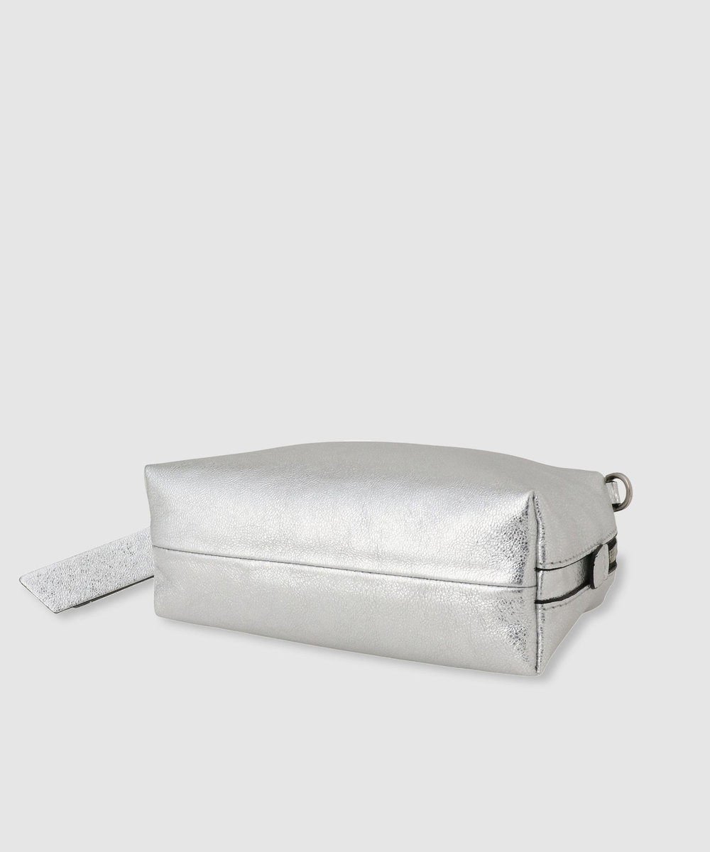 buying 【GIANNI CHIARINI(ジャンニ キアリーニ)】ALIFA MINI SILVER ショルダーバッグ シルバー (90)