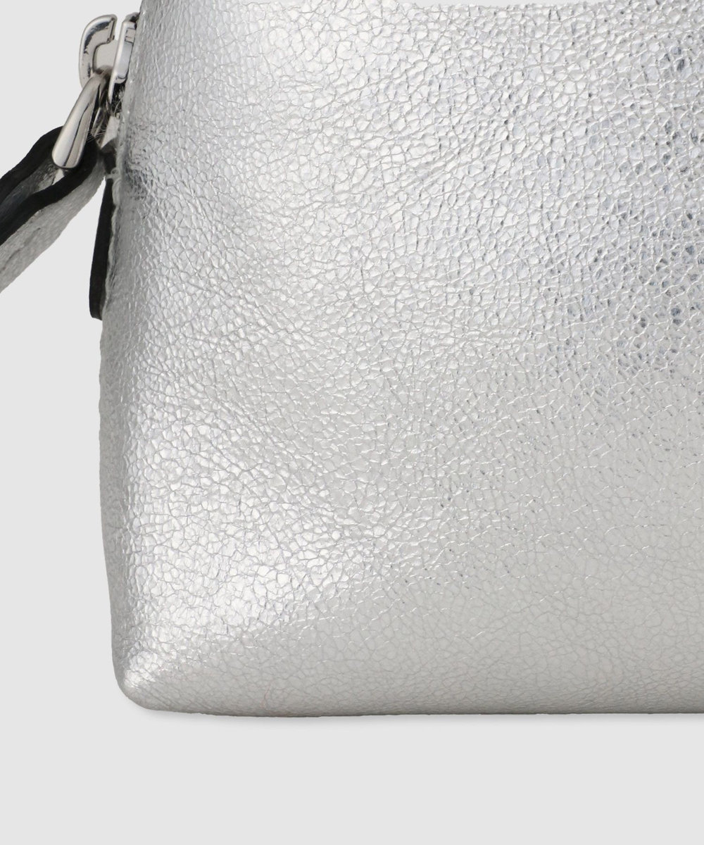 buying 【GIANNI CHIARINI(ジャンニ キアリーニ)】ALIFA MINI SILVER ショルダーバッグ シルバー (90)