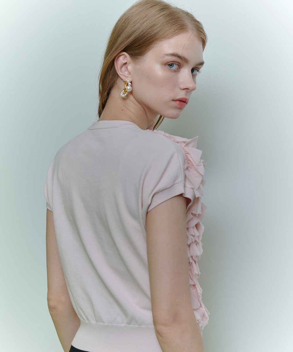 LOULOU WILLOUGHBY 【LOULOU WILLOUGHBY】ペタルパピヨンプルオーバー ピンク (41)