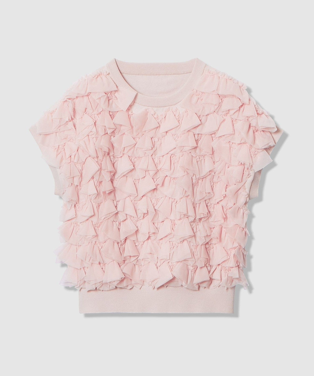 LOULOU WILLOUGHBY 【LOULOU WILLOUGHBY】ペタルパピヨンプルオーバー ピンク (41)