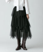 アルアバイル　ルルウィルビー チュールティアードプリーツスカート LOULOU WILLOUGHBY】ティアードチュールスカート|allureville