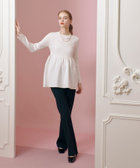 未使用　LOULOU WILLOUGHBY 　ペプラムプルオーバー　アルアバイル LOULOU WILLOUGHBY】ペプラムニットプルオーバー