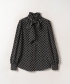 LOULOU WILLOUGHBY】デシンドットフリルボウタイブラウス