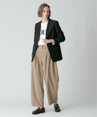 割引クーポン ギャバ2タックパンツ|allureville OFFICIAL SITE / ONLINE SHOP パンツ