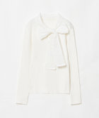 新品未使用タグ付き♡ルルウィルビーブライトレーヨン レーシィボウプルオーバー LOULOU WILLOUGHBY】シシュウボウタイリブプルオーバー
