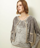 アルベロベロ　ニットジャケット ベロアニットジャケット|allureville OFFICIAL SITE / ONLINE SHOP