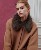 LOULOU WILLOUGHBY】ファー衿ニットショートコート|allureville