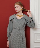 LOULOU WILLOUGHBY】W先染めセーラーカラーワンピース|allureville