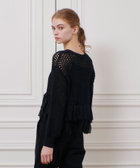 LOULOU WILLOUGHBY】シフォンパピエメッシュプルオーバー