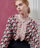 LOULOU WILLOUGHBY】ホースジオメトリックプリントブラウス