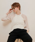 シアーラミー混カーディガン|allureville OFFICIAL SITE / ONLINE SHOP