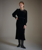 未使用 allureville ドットマーメイドワンピース ロング LOULOU WILLOUGHBY】チュールフロッキーマーメイドワンピース