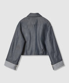 リジッドデニムライクブルゾン|allureville OFFICIAL SITE / ONLINE