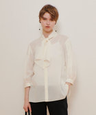 allureville（アルアバイル）ブラウス ドットフリルブラウス|allureville OFFICIAL SITE / ONLINE SHOP