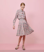 LOULOU WILLOUGHBY】チェックプリントボウタイブラウス
