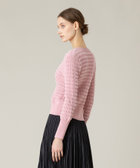 ◇【LOULOU WILLOUGHBY】フェザーリブボーダーカーディガン