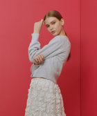 LOULOU WILLOUGHBY - 最終値下げ★今期新品★25400円ルルウィルビーラメビジューカーディガンシルバ セール】【LOULOU WILLOUGHBY】ラメメランジェカーディガン