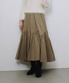 allureville バイアスギャザー切替スカート 23aw アイボリー 1 allureville バイアスギャザー切替スカート 23aw アイボリー 1