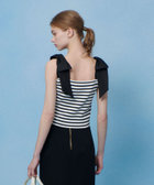 LOULOU WILLOUGHBY】ショルダーリボンミニタンクプルオーバー