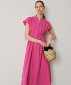 asami様 ルルウィルビー ウール タックワンピース シルバーカフス ベルト付 LOULOU WILLOUGHBY】リップルタックワンピース|allureville