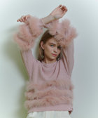 LOULOU WILLOUGHBY】フォックスファートリミングプルオーバー