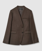 ウールサージノーカラージャケット|allureville OFFICIAL SITE