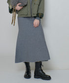 ウール混Wフェイスナローマーメイドスカート|allureville OFFICIAL